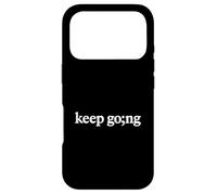 Carcasa para iPhone 17 Pro Continúe con el Punto y Coma Salud Mental