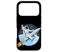 Carcasa para iPhone 17 Pro Cool Astronaut Riding a Launch Rocket Illustration
