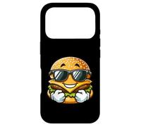 Carcasa para iPhone 17 Pro Cool Burger Happy Fast Food Gafas De Sol Verano Grunge