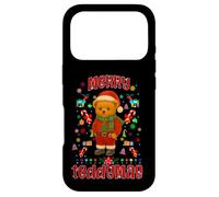 Carcasa para iPhone 17 Pro Cool Christmas Teddy Bear Illustration Graphic Designs