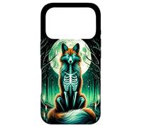 Carcasa para iPhone 17 Pro Cool Fox Esqueleto Halloween Navidad Cumpleaños