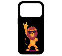 Carcasa para iPhone 17 Pro Cool Lion Rock On Funny Animal Lover Graphic Gafas de Sol
