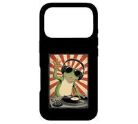 Carcasa para iPhone 17 Pro Cool Retro Frog DJ Funny Frogs Music Hombres Mujeres niños