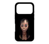 Carcasa para iPhone 17 Pro Cool Scary Halloween Ugly Girl Illustration Graphic Designs