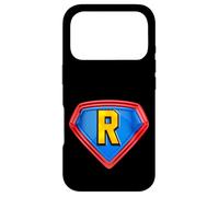 Carcasa para iPhone 17 Pro Cool Super R Alphabet Cute Initial Monogram Letter R Graphic
