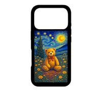 Carcasa para iPhone 17 Pro Cool Teddy Bear in The Starry Night Painting Concept Art