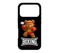 Carcasa para iPhone 17 Pro Cool Teddy Bear Man Boxing Fight Style Illustration Graphic
