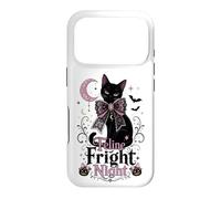 Carcasa para iPhone 17 Pro Coqueta de Gato Negro Feline Fright Night para Halloween