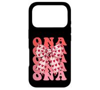 Carcasa para iPhone 17 Pro Coquette Bow ONA Nombre Estético Mujer Día de la Madre Diseño
