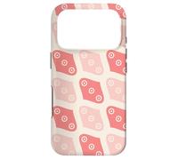 Carcasa para iPhone 17 Pro Coral Pink Cream Ovals Circle Dots Eyes Abstract Pattern