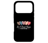 Carcasa para iPhone 17 Pro Corazón Retro Vintage Be A Decent Human It's Not That Hard