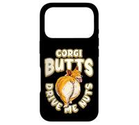 Carcasa para iPhone 17 Pro Corgi Butts Drive Me Nuts Funny Corgi Dog Lover