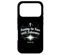 Carcasa para iPhone 17 Pro Corriendo la Carrera con Endurance Hebrews 12:1 Christian