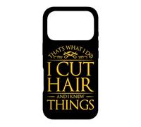 Carcasa para iPhone 17 Pro Corto El Pelo Y Sé Cosas Peluquero Peluquero
