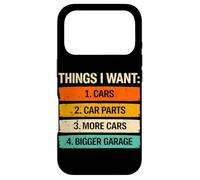 Carcasa para iPhone 17 Pro Cosas Que Quiero Coches Piezas de Coche Garaje más Grande Amante de los Coches