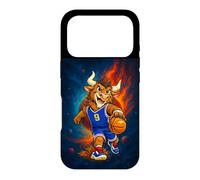 Carcasa para iPhone 17 Pro Cosmic Basketball Mascot Player Galaxy Space Graphic