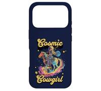 Carcasa para iPhone 17 Pro Cosmic Rodeo Howdy Western Retro Lindo Cowboy Cowgirl Espacio