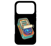 Carcasa para iPhone 17 Pro Cosmic Sardines Galaxy Surrealista Space Retro Pescado enlatado