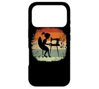 Carcasa para iPhone 17 Pro costurera Vintage costurera máquina de Coser Tejido Aguja