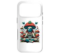 Carcasa para iPhone 17 Pro Cottagecore Astronaut Frog Hongo, Vintage Aesthetic Space