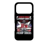 Carcasa para iPhone 17 Pro Country Music Cowboy Boots & Pickup Trucks Lovers Trucker