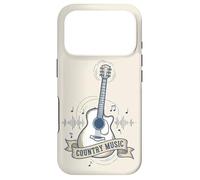 Carcasa para iPhone 17 Pro Country Music Guitarra Soundwave Retro Western Cowgirl