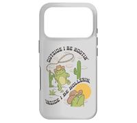 Carcasa para iPhone 17 Pro Cowboy Frog Dice: Fuera Yo seré Hootin',Dentro I be Hollerin'
