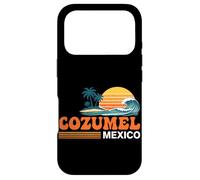 Carcasa para iPhone 17 Pro Cozumel México Vintage Sunset Island