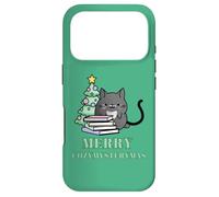 Carcasa para iPhone 17 Pro Cozy Mystery Christmas Cat Merry Cozymysterymas
