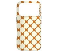 Carcasa para iPhone 17 Pro Cream Caramel Stars Octagon Honeycomb Pattern
