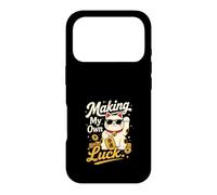 Carcasa para iPhone 17 Pro Creando Mi Propia Suerte - Gato de la Fortuna