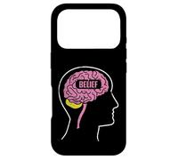 Carcasa para iPhone 17 Pro Creencia Poder Cerebral Diseño de Pensamiento