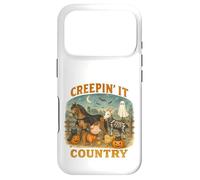 Carcasa para iPhone 17 Pro Creepin’ It Country Cute Farm Halloween Animals