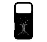 Carcasa para iPhone 17 Pro Cristo Redentor Estatua de Noche Río
