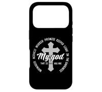 Carcasa para iPhone 17 Pro Cross My God Way Maker Milagro Trabajador Luz en la Oscuridad