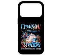 Carcasa para iPhone 17 Pro Cruzando 39 años, Pareja Que viaja en Crucero por el 39 Aniversario