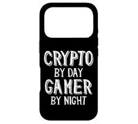 Carcasa para iPhone 17 Pro Crypto by Day Gamer by Night Bitcoin Cryptocurrency NFT Game