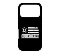 Carcasa para iPhone 17 Pro Cuadrado Dancing Country Music Bandera Estadounidense Patriótica