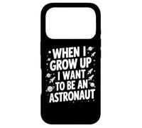 Carcasa para iPhone 17 Pro Cuando Crezca Quiero ser Astronauta