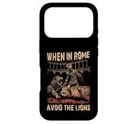Carcasa para iPhone 17 Pro Cuando en Roma Evite el Imperio Romano Leones