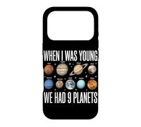 Carcasa para iPhone 17 Pro Cuando era Joven teníamos 9 Planetas Astronomía del Sistema Solar