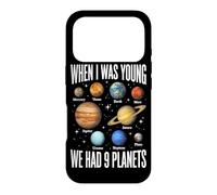 Carcasa para iPhone 17 Pro Cuando era Joven, teníamos 9 Planetas Sistema Solar Galaxy Space