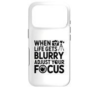 Carcasa para iPhone 17 Pro Cuando la Vida se vuelve borrosa, Ajusta tu Foto de Enfoque