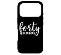 Carcasa para iPhone 17 Pro Cuarenta y Fabuloso, 40 años, para Mujeres Su 40 cumpleaños