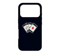 Carcasa para iPhone 17 Pro Cuatro Aces Poker Card & Juegos de Azar Smartphone