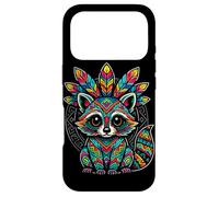 Carcasa para iPhone 17 Pro Cultura Azteca Mexicana Mapache Maya Mitología Arte Indígena