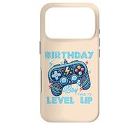 Carcasa para iPhone 17 Pro Cumpleaños Niño Gamer Tiempo Level Up Gaming Bday Party Niños Niños