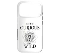 Carcasa para iPhone 17 Pro Curious Stay Wild Question Mark Scribble Inspirational Love