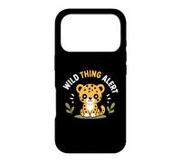 Carcasa para iPhone 17 Pro Cute Animal Leopard Quote Funny Wild Thing Alert