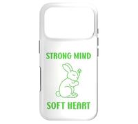 Carcasa para iPhone 17 Pro Cute Animal Quote Strong Mind Soft Heart Mental Health